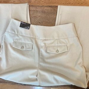 STYLE & C0 Tan Wide Leg Slacks Sz 8 Short NWT